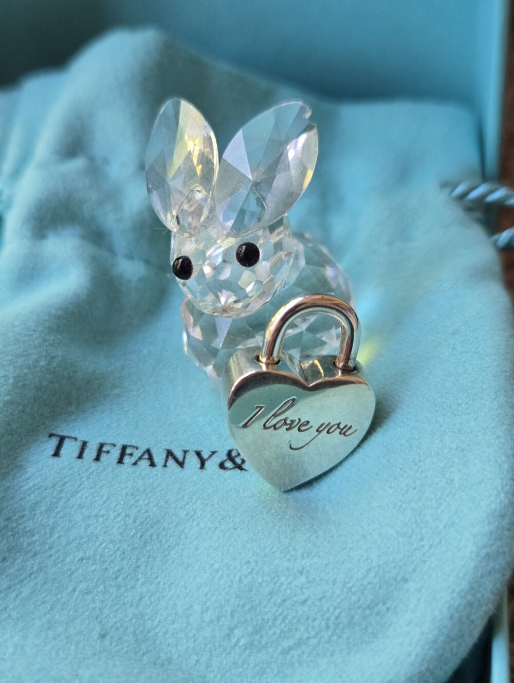 Tiffany & Co I love you Padlock Heart Tag